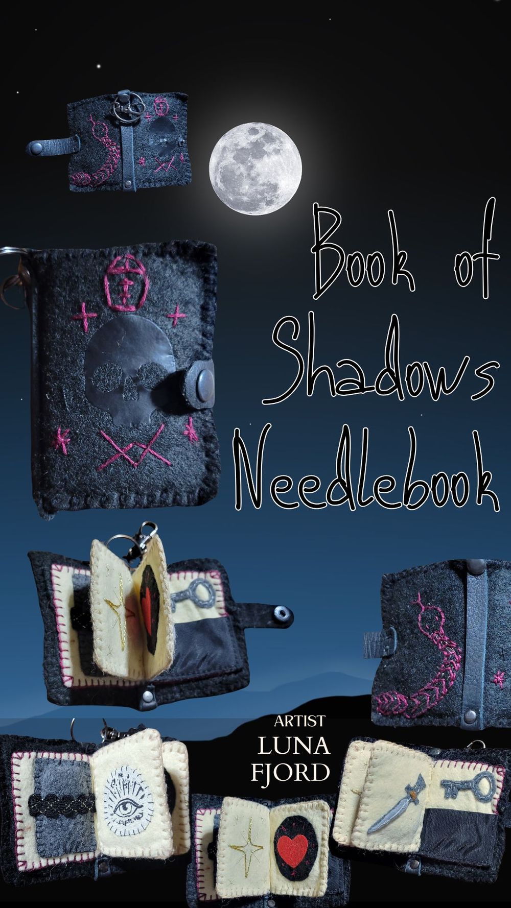 Felt Needle Book of Shadows